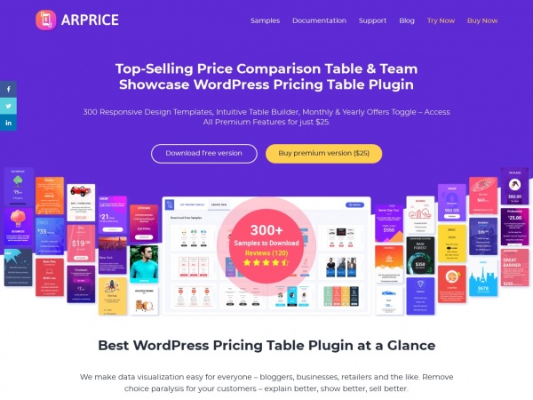 ARPrice – WordPress Pricing Table Plugin