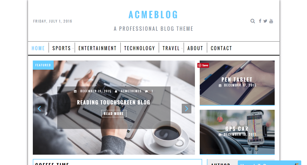 AcmeBlog Theme