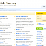 Article Directory WordPress Plugin