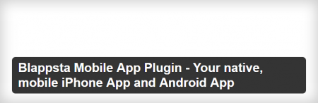 Blappsta Mobile App Plugin