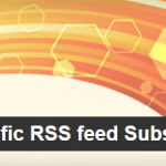 Category Specific RSS Feed Subscription Plugin