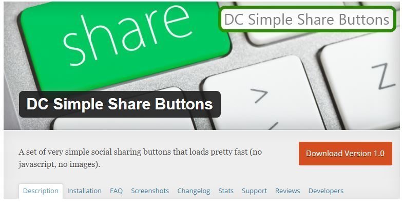 DC Simple Share Buttons