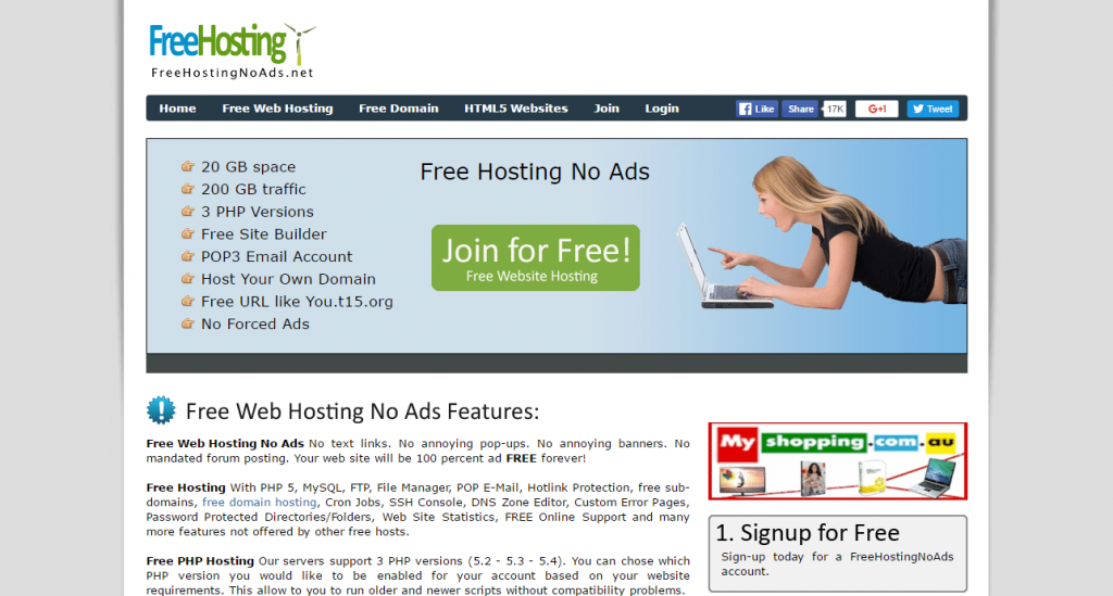 Free Web Hosting No Ads Review 2024