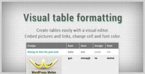 Visual-Table-Formatting-Plugin