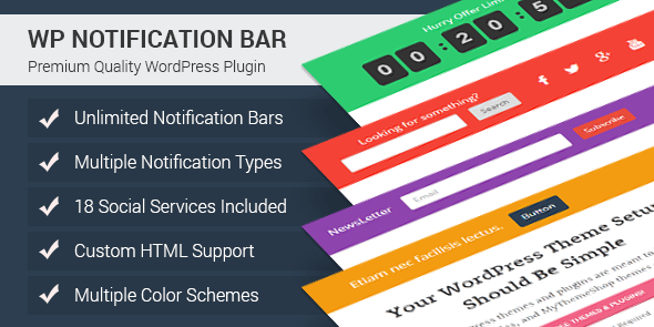 WP Notification Bar Pro